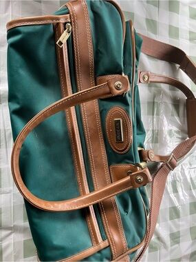 Jaguar Vintage Green With Custom Skull Travel Luggage Duffel Bag